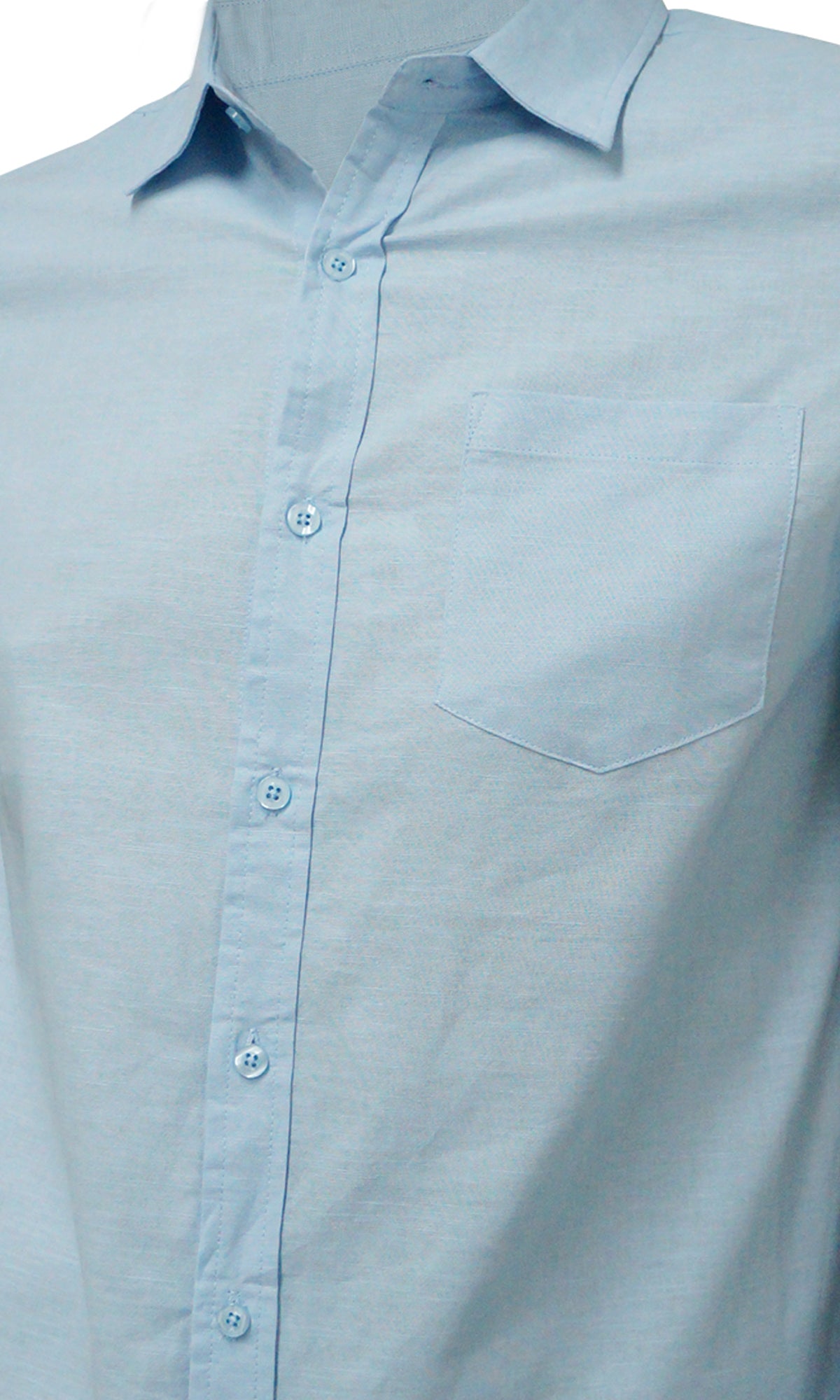 Camisa manga larga con bolsillo para caballero. MOD. BLS-008