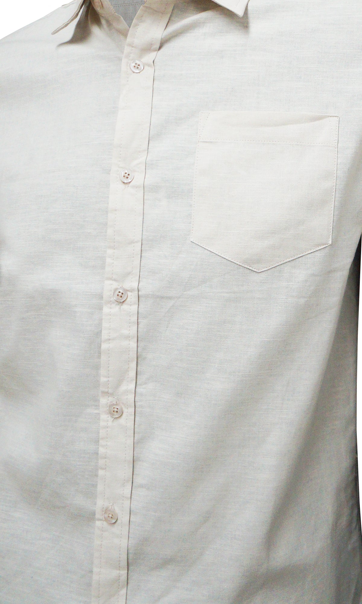 Camisa manga larga con bolsillo para caballero. MOD. BLS-008
