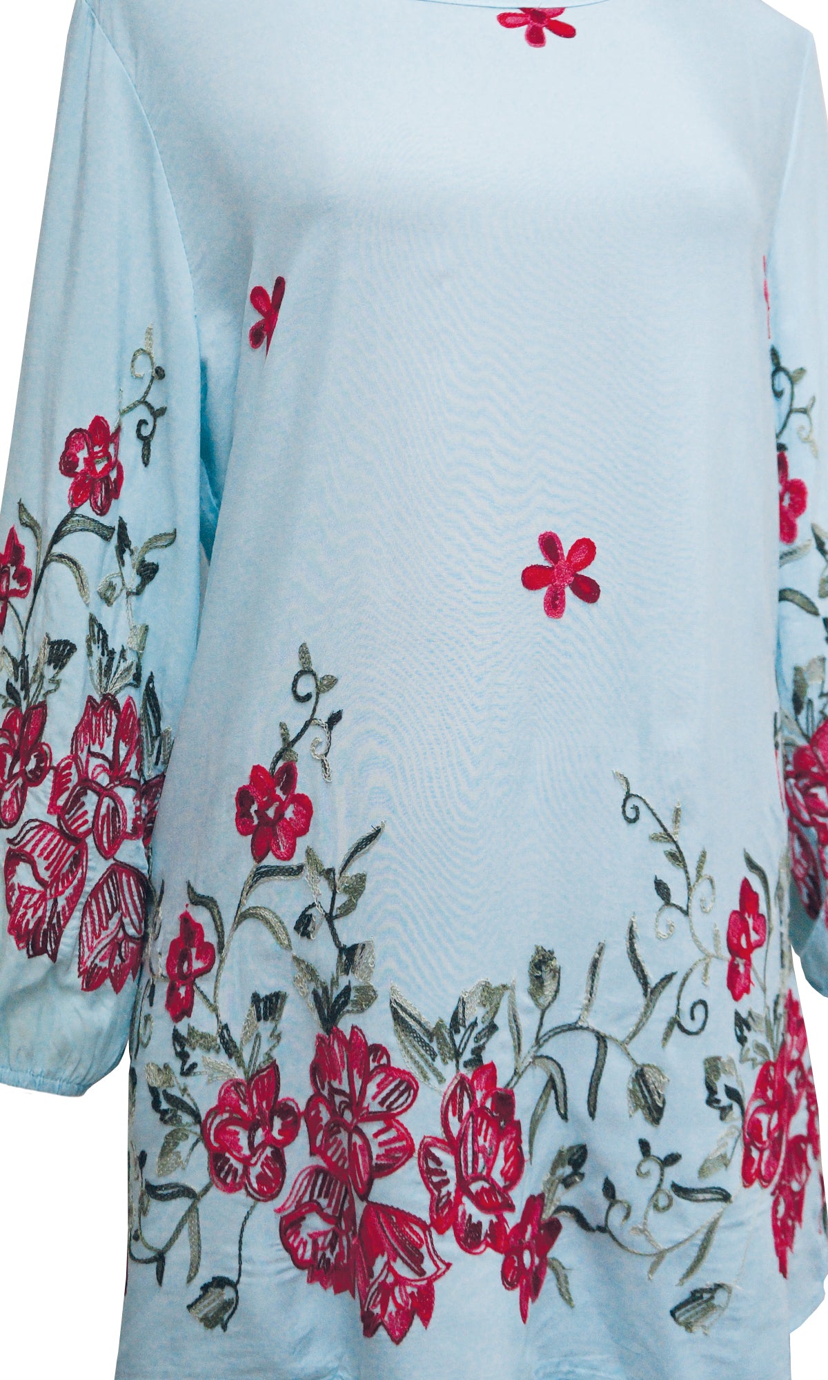 Blusa cuello redondo manga larga. MOD. BR-075