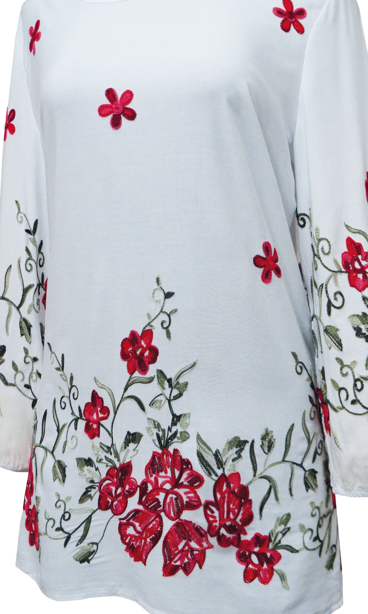 Blusa cuello redondo manga larga. MOD. BR-075
