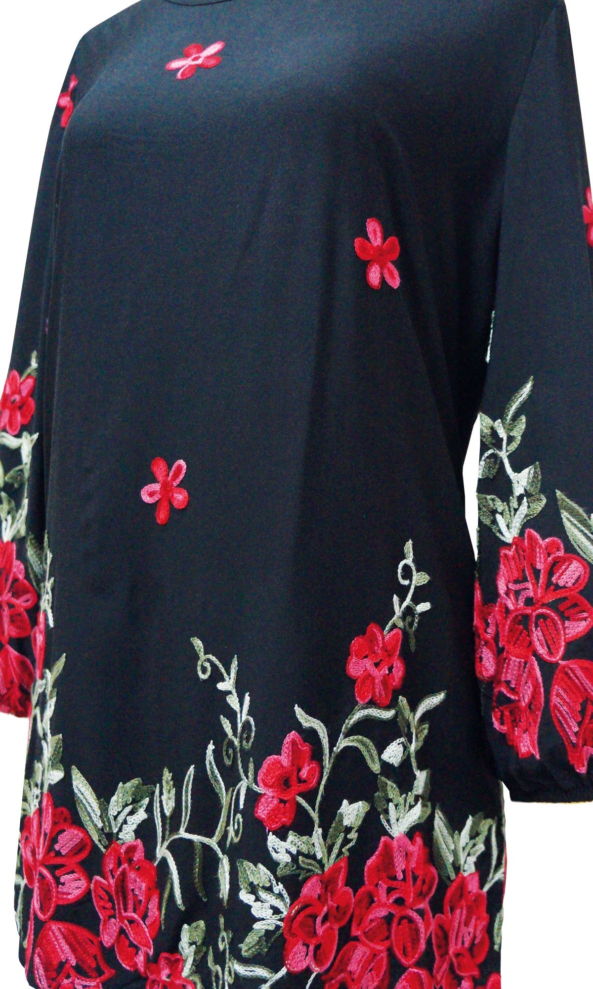 Blusa cuello redondo manga larga. MOD. BR-075