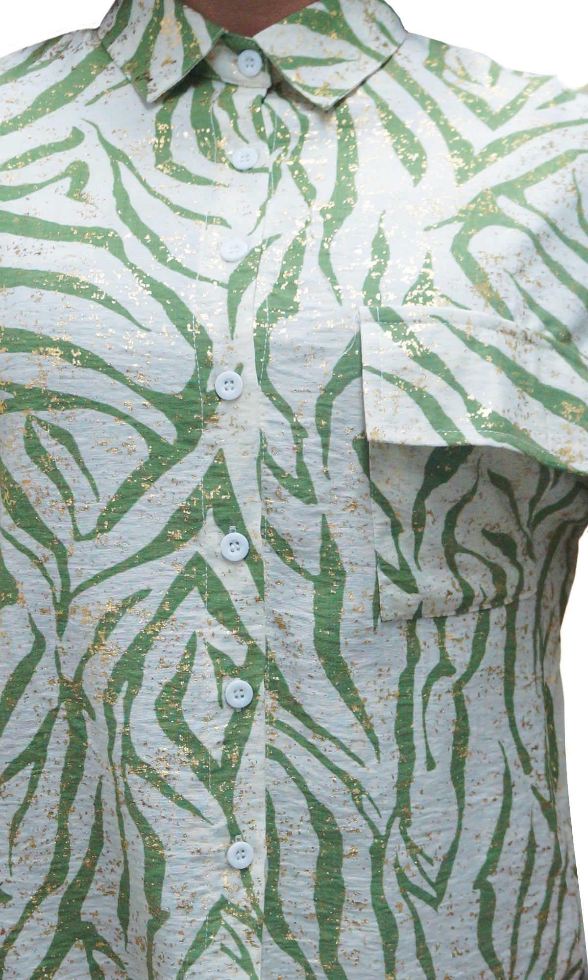 Blusa abierta manga corta. MOD. BR-079