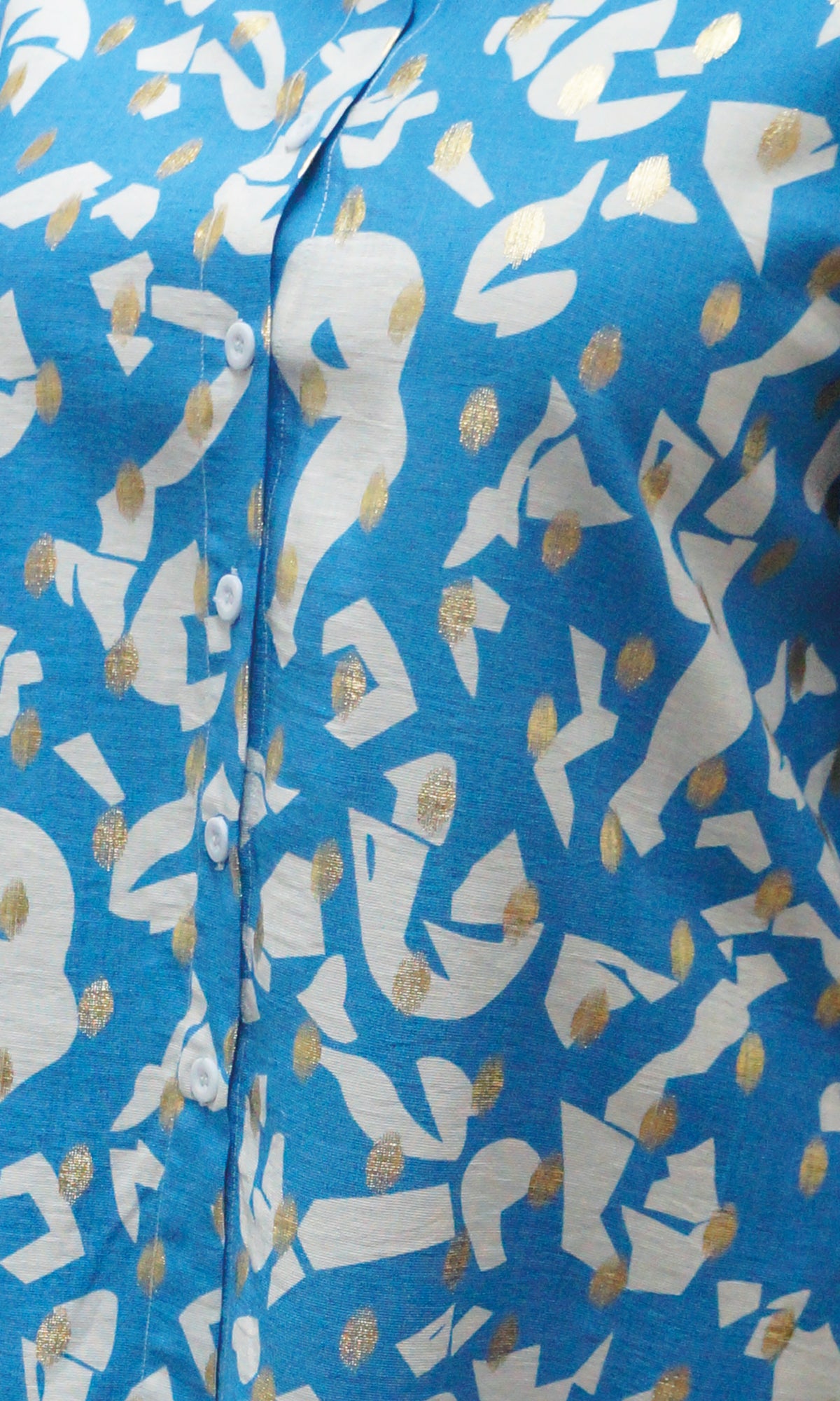 Blusa abierta estampada. MOD. BR-081