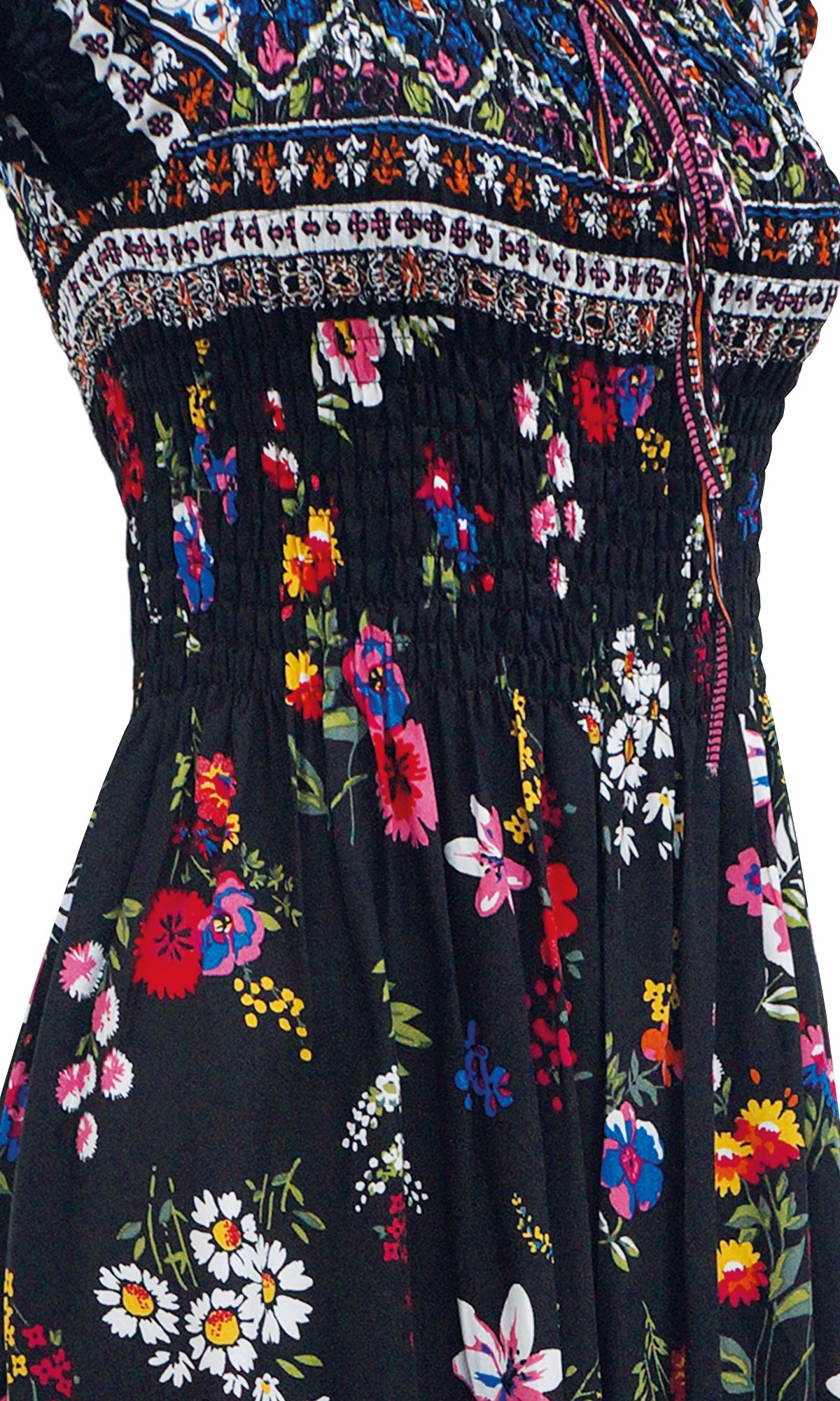Vestido largo estampado. MOD. BVCW-020