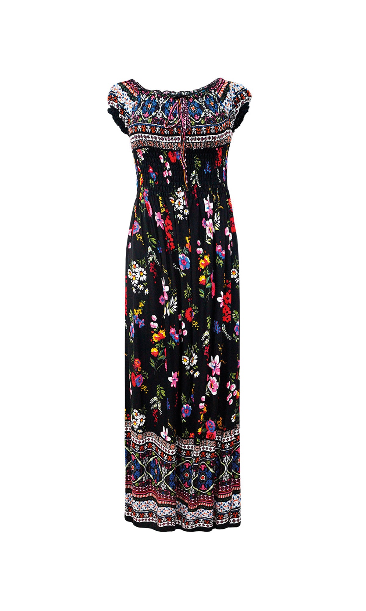 Vestido largo estampado. MOD. BVCW-020