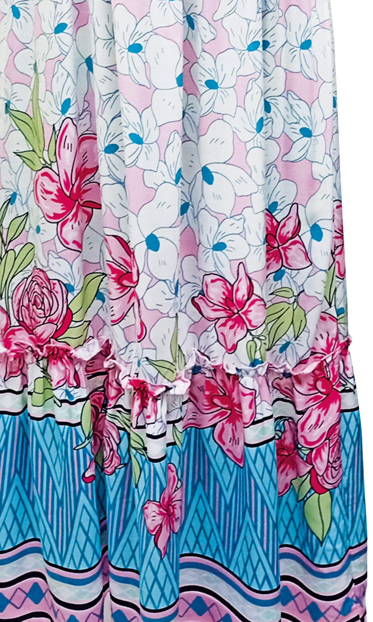Vestido largo estampado. MOD. BVCW-026