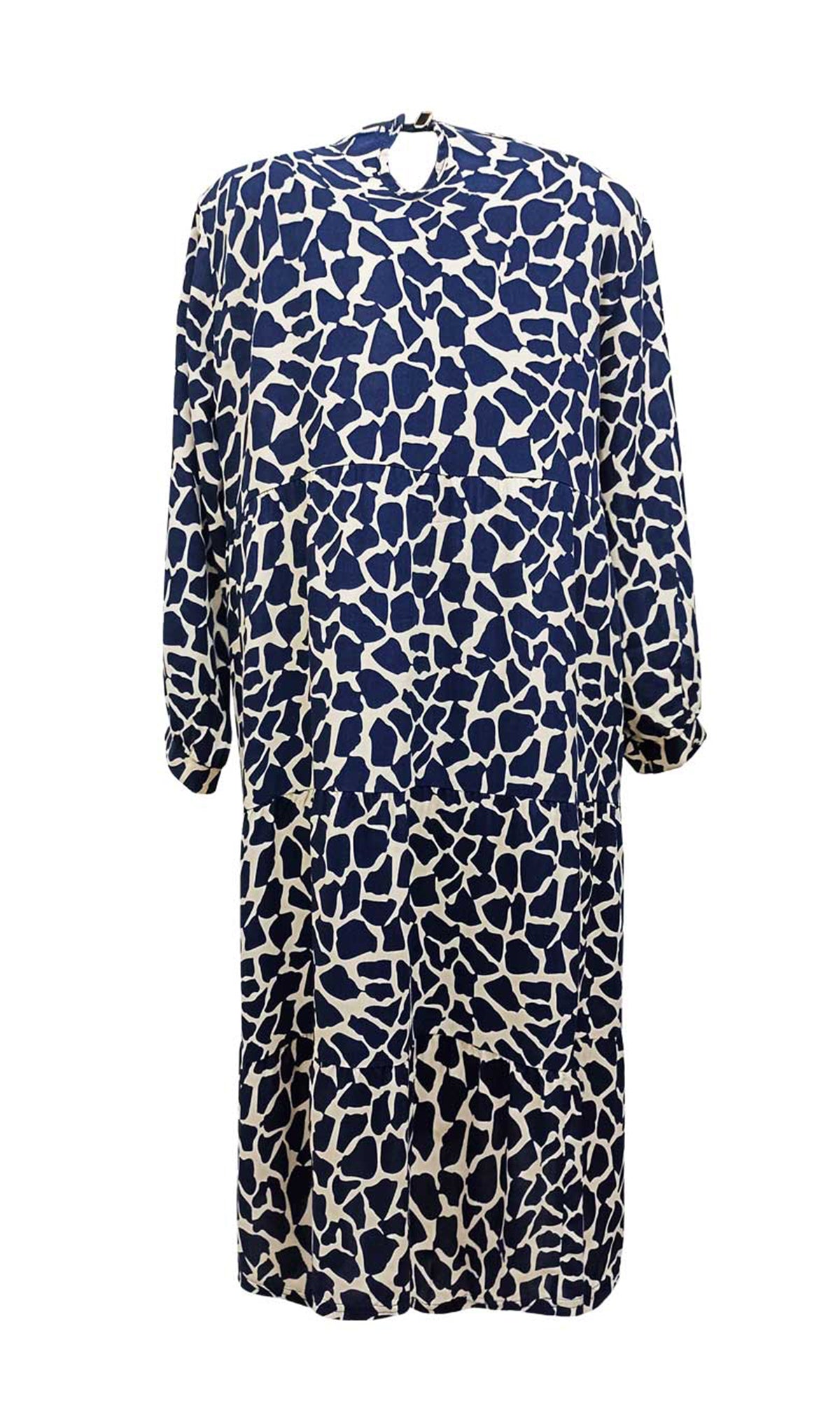 Vestido 3/4 holgado estampado. MOD. BVS-012