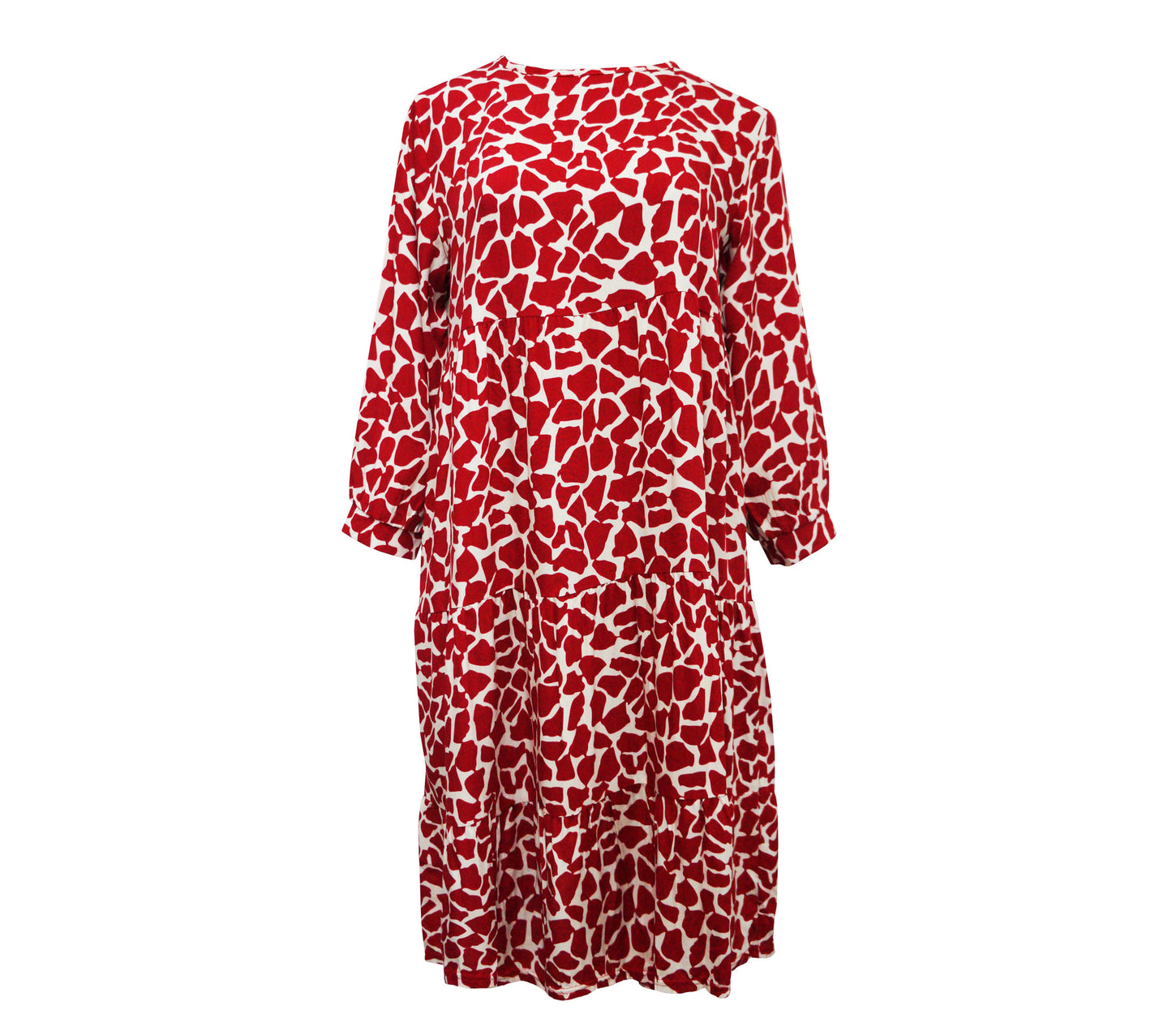 Vestido 3/4 holgado estampado. MOD. BVS-012