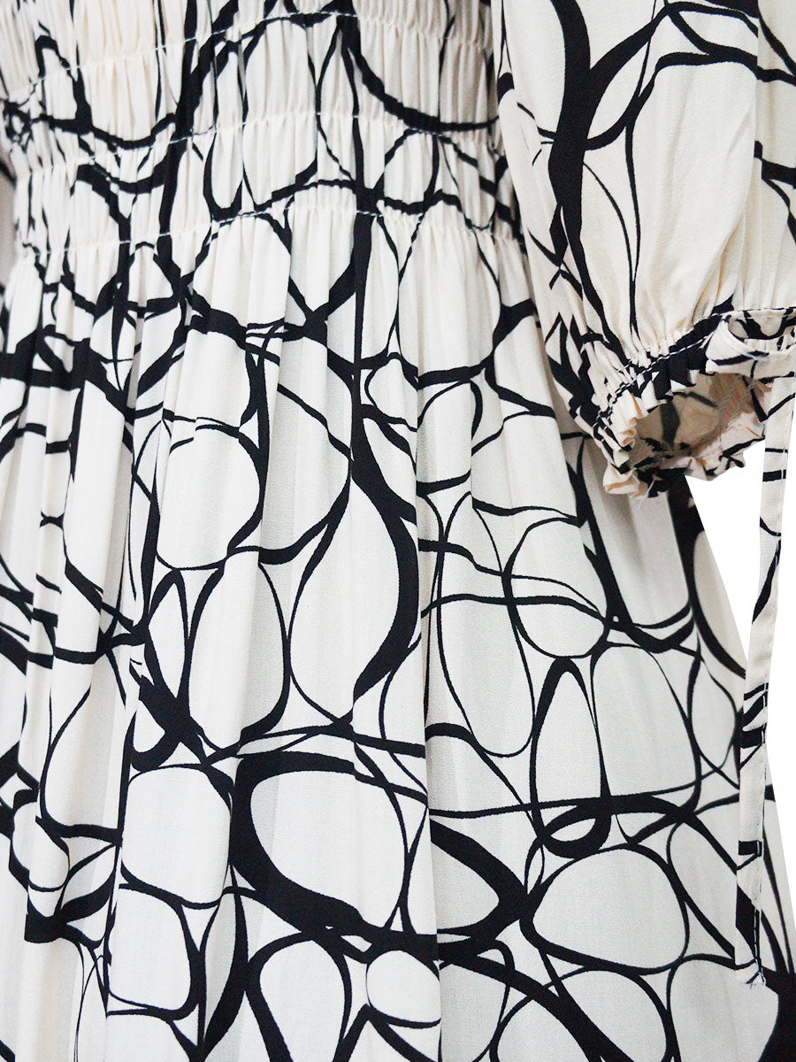 Vestido largo estampado. MOD. BVS-016