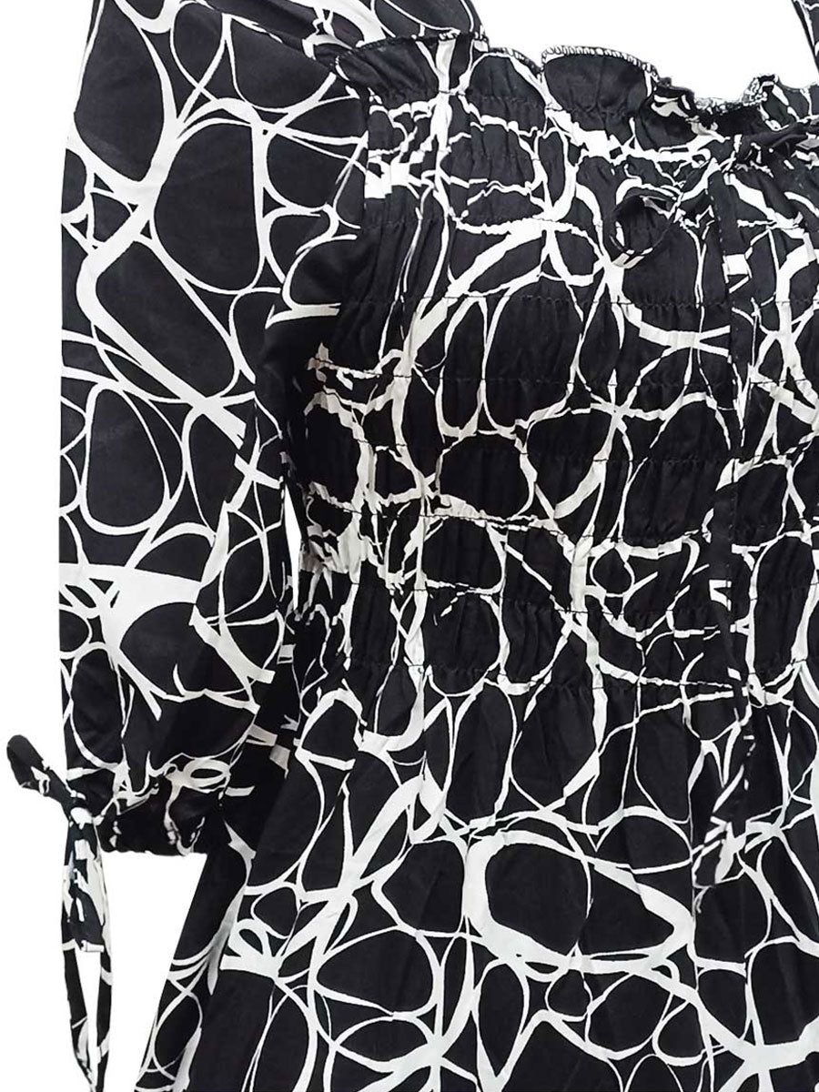 Vestido largo estampado. MOD. BVS-016