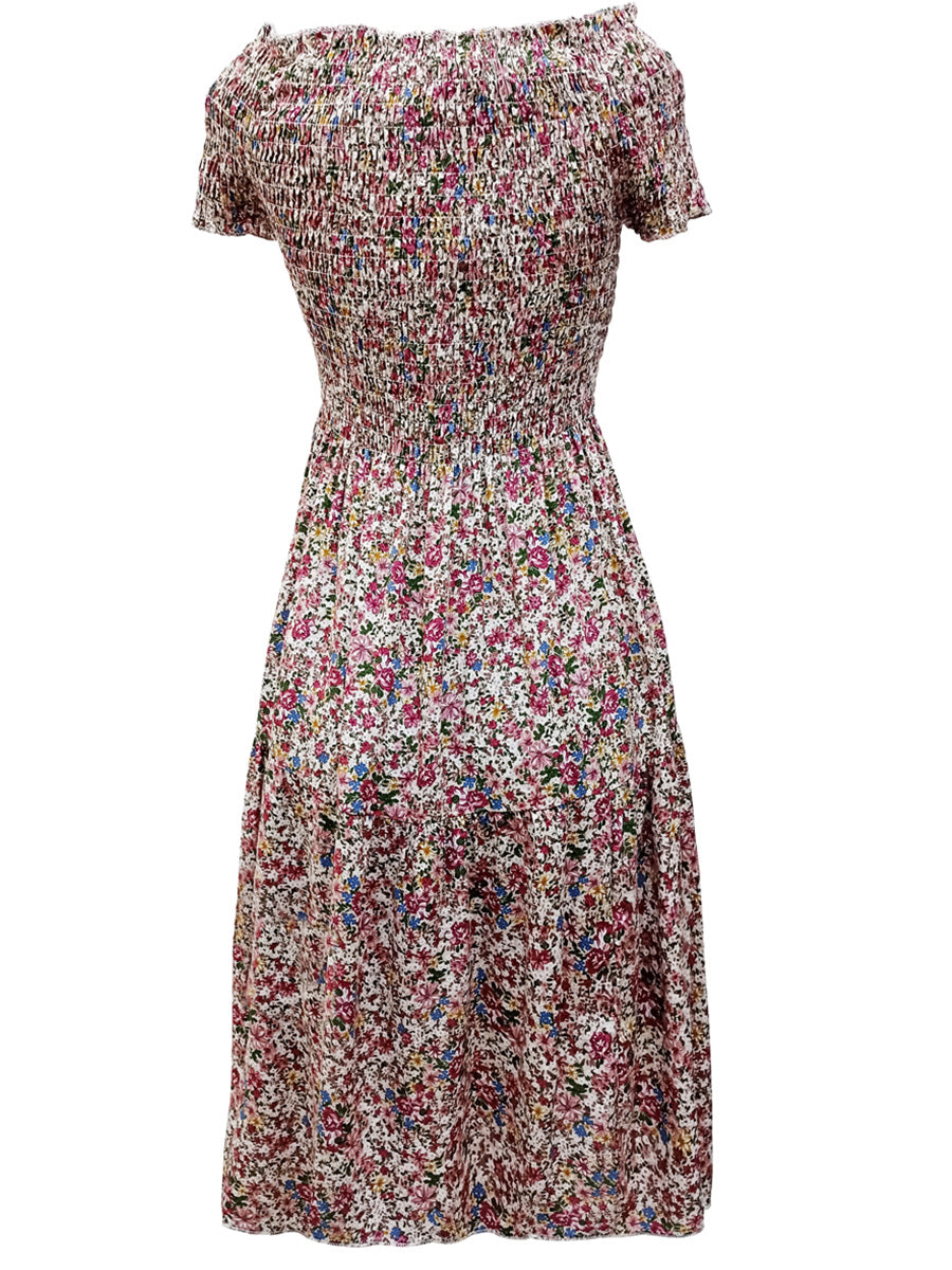 Vestido corto estampado. MOD. BVW-067