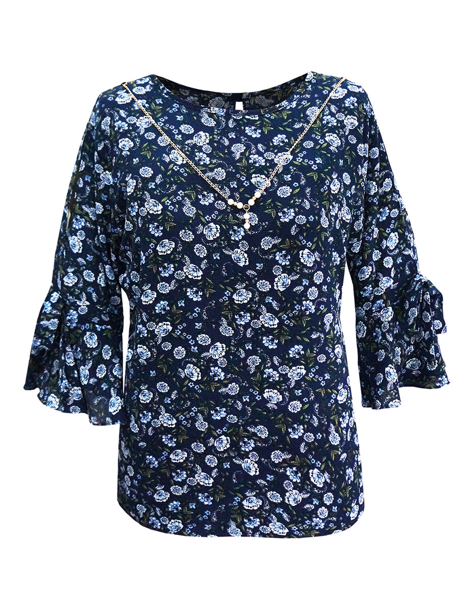Blusa cerrada cuello redondo. MOD. DDM-543