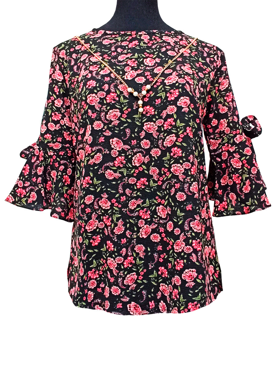 Blusa cerrada cuello redondo. MOD. DDM-543