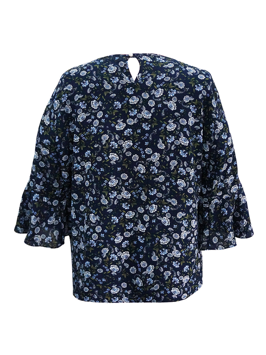 Blusa cerrada cuello redondo. MOD. DDM-543