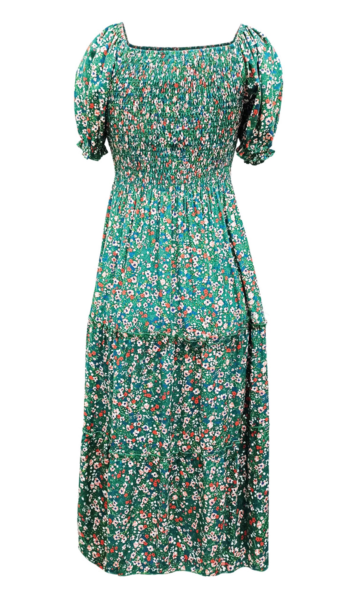 Vestido 3/4 estampado. MOD. DGVW-041