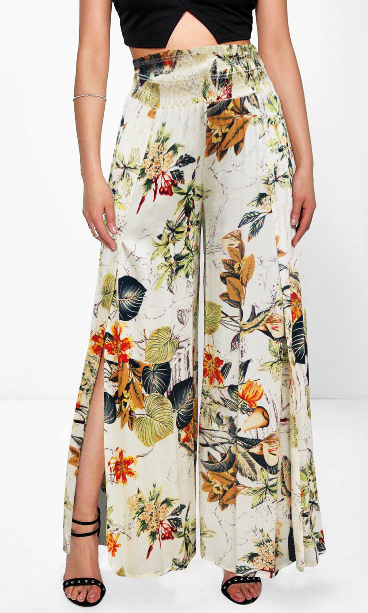 Pantalón estampado con abertuda. MOD. PRDG-001