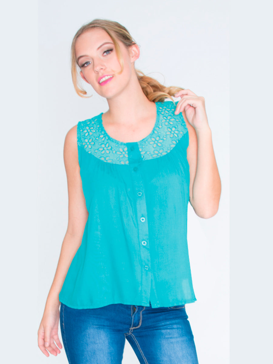 Blusa sin mangas. MOD. RT-038