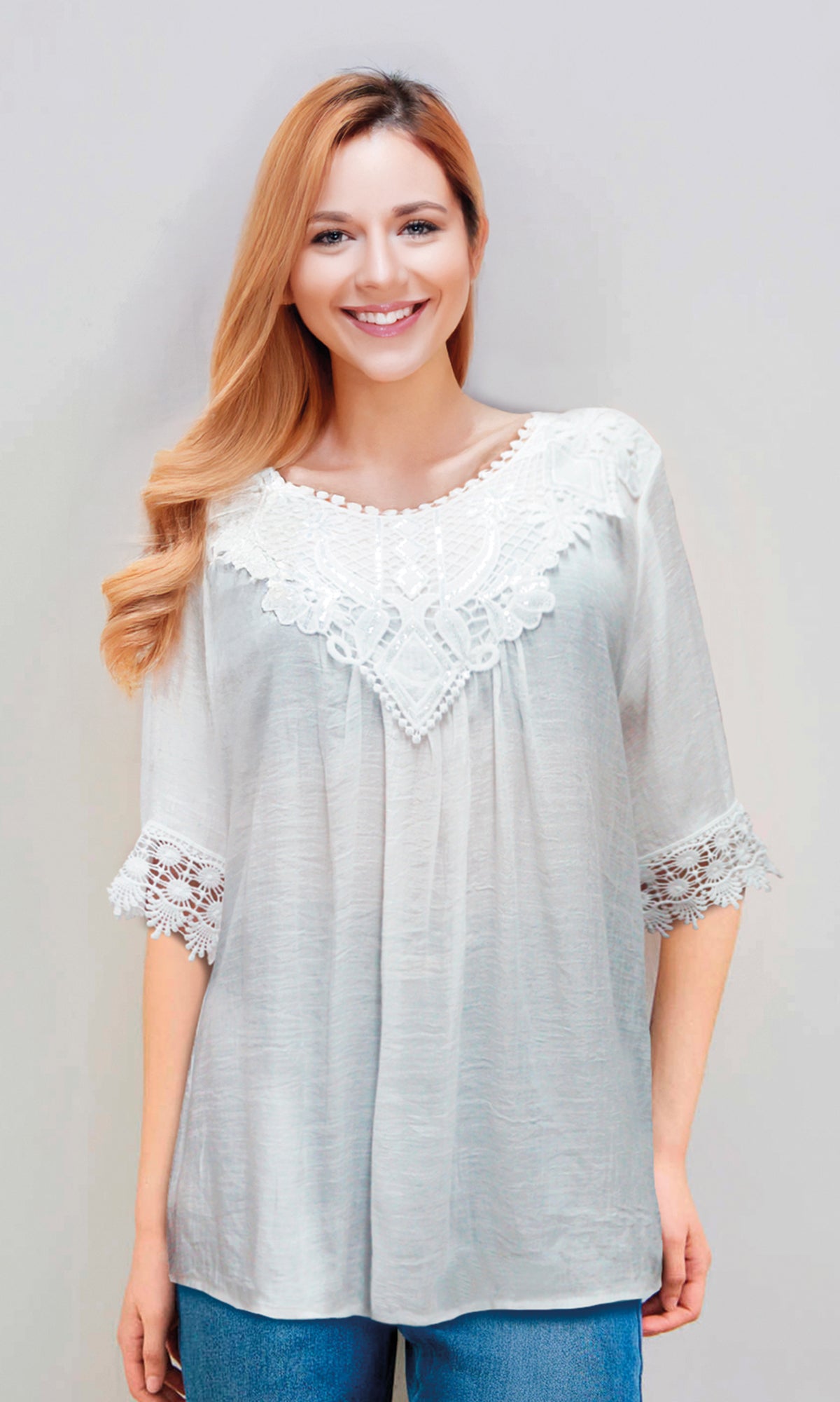 Blusa con aplicación. MOD. RT-172