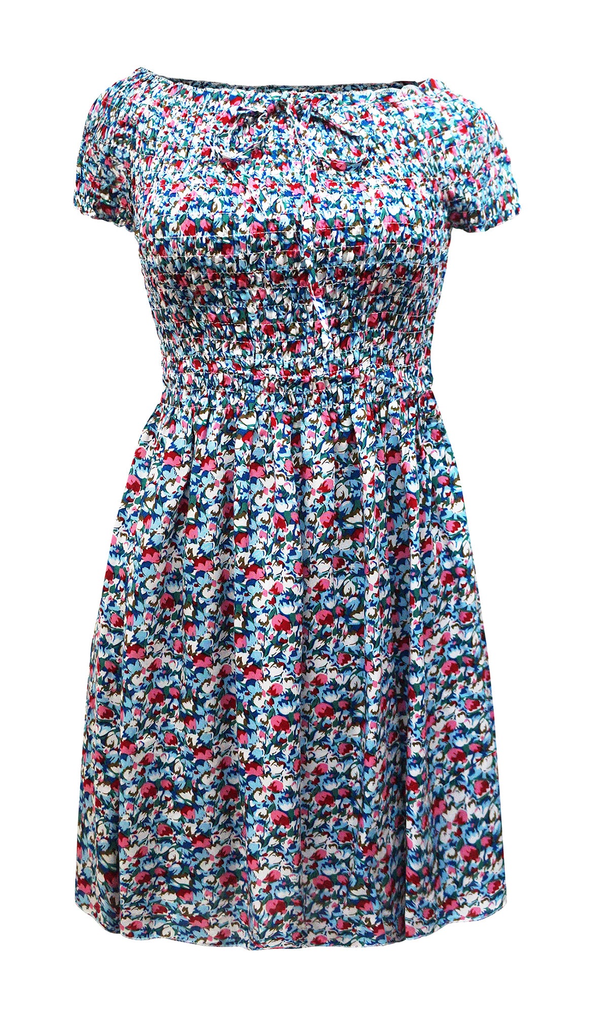 Vestido corto estampado. MOD. BVW-040