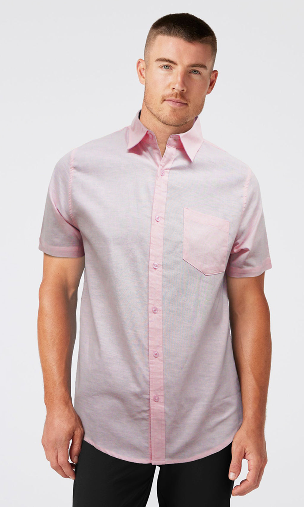 Camisa manga corta con bolsillo. MOD. BLS-007