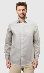 Camisa manga larga con bolsillo para caballero. MOD. BLS-008