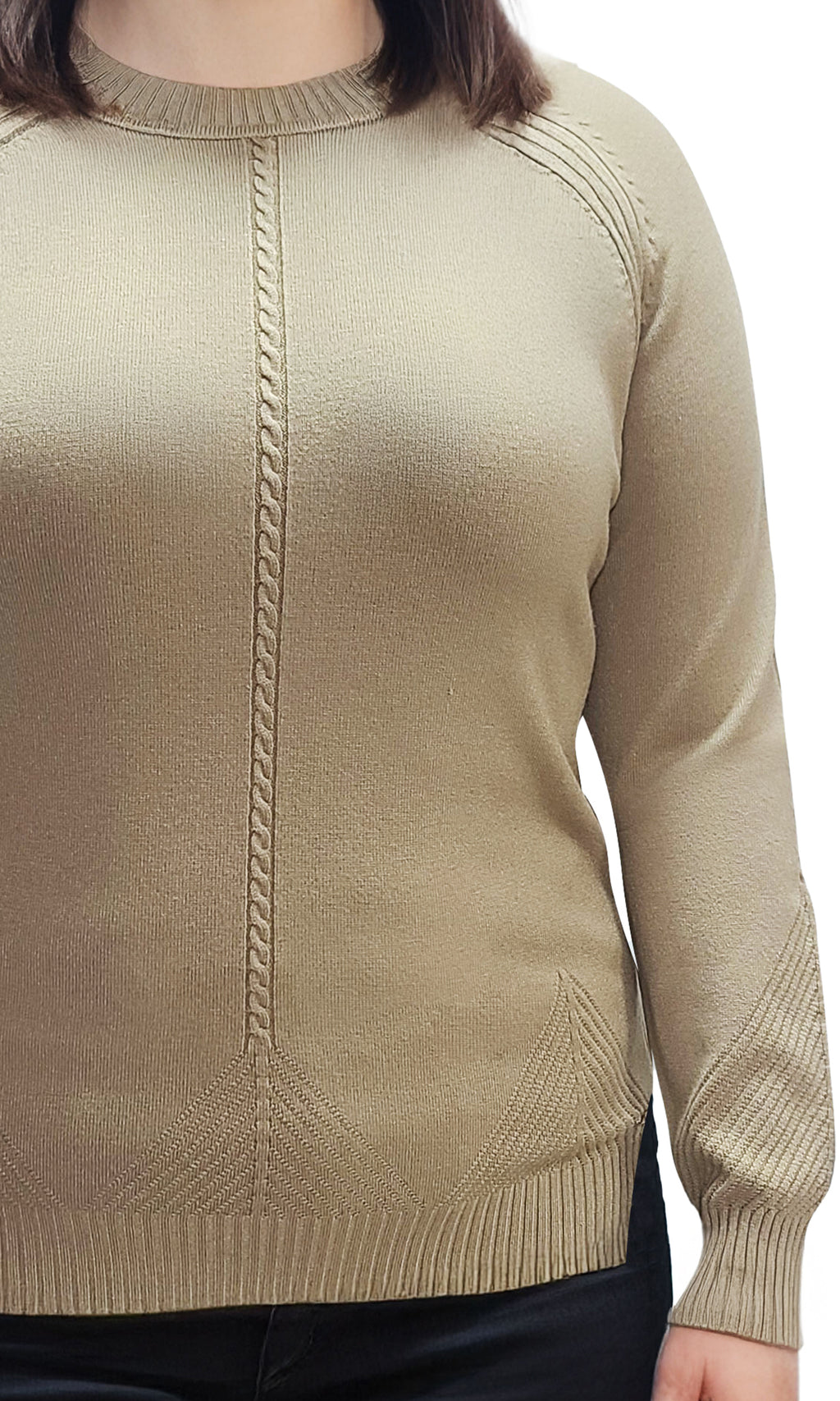 Suéter cerrado con cuello redondo. MOD. BLX-2313.