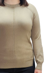 Suéter cerrado con cuello redondo. MOD. BLX-2313.