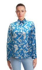 Blusa abierta estampada. MOD. BR-081