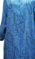 Blusón abierto manga larga. MOD. BR-067