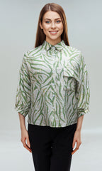 Blusa abierta manga corta. MOD. BR-079