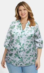 Blusa abierta estampada. MOD. BRX-016