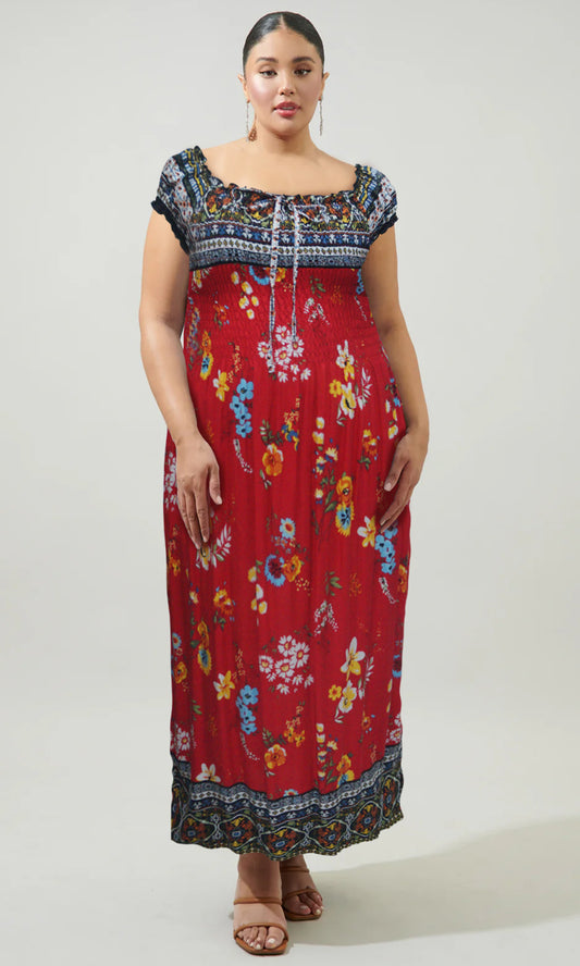 Vestido largo estampado. MOD. BVCW-020