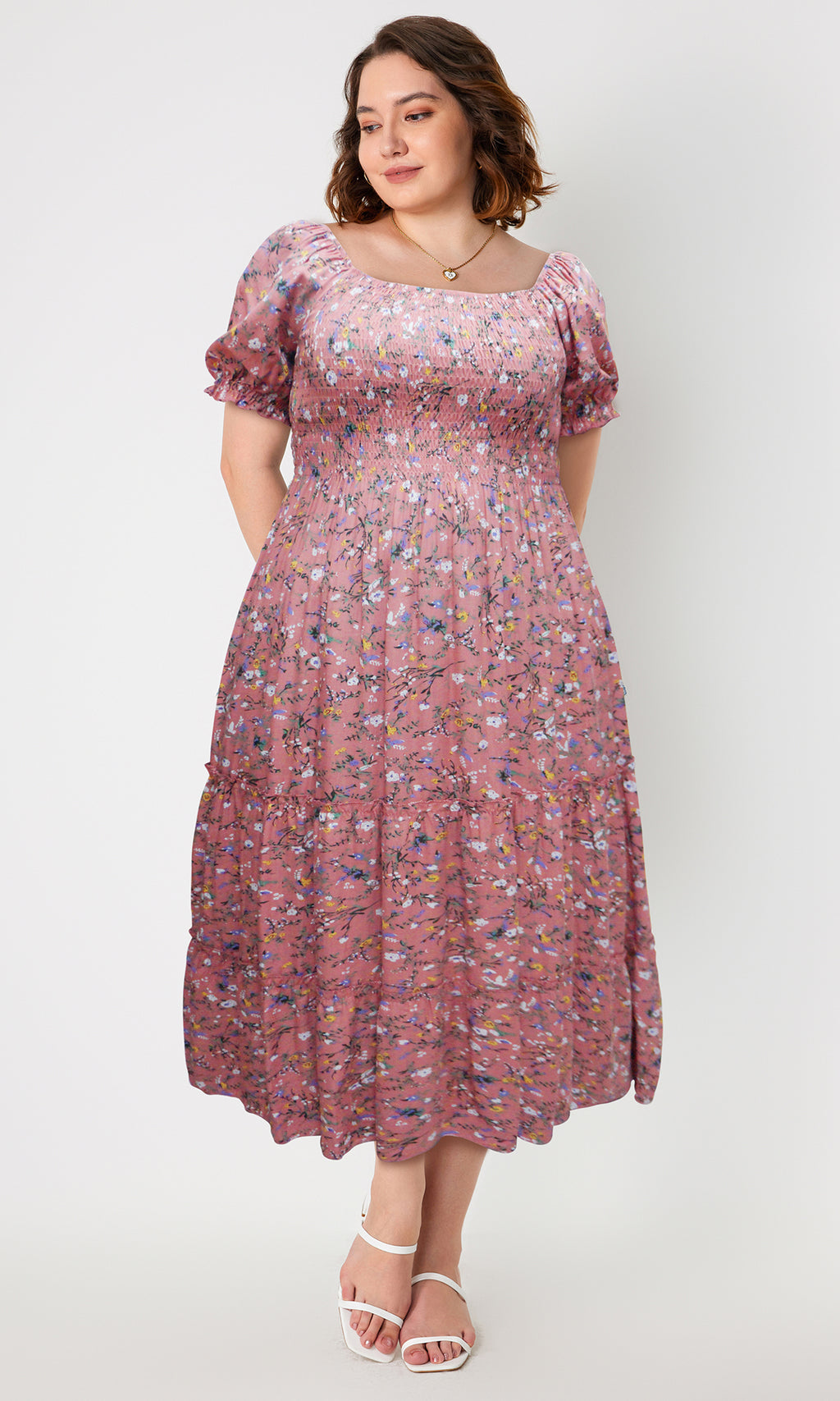 Vestido largo estampado. MOD. BVCW-024