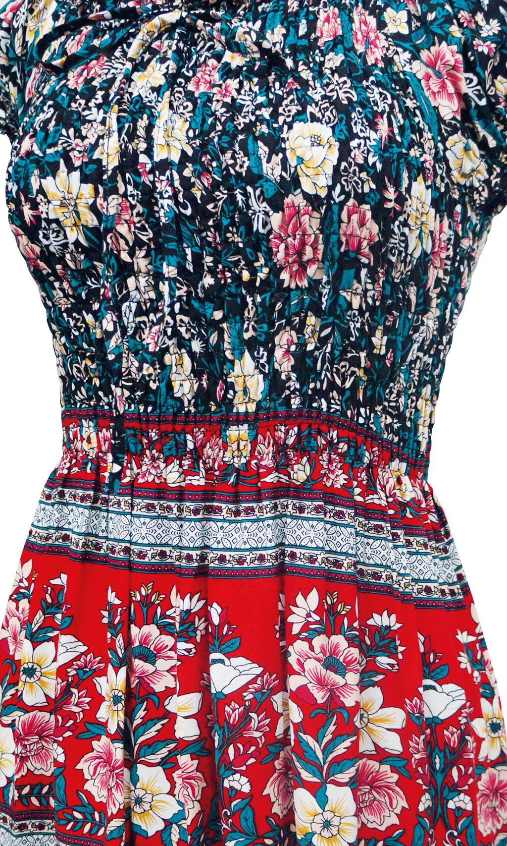 Vestido largo estampado. MOD. BVCW-040