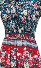 Vestido largo estampado. MOD. BVCW-040