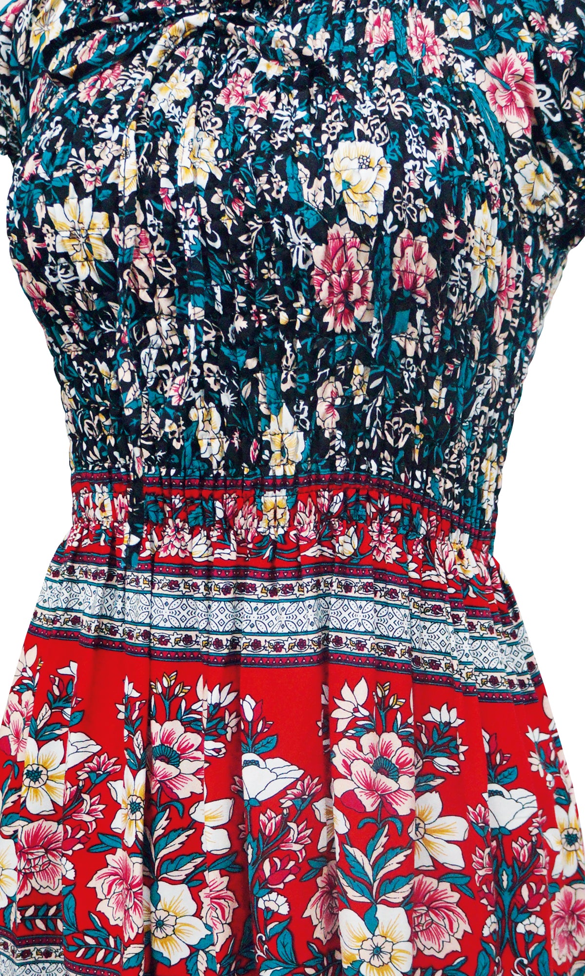 Vestido largo estampado. MOD. BVCW-040