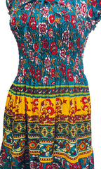 Vestido largo estampado. MOD. BVCW-041