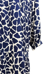 Vestido 3/4  holgado estampado. MOD. BVS-012