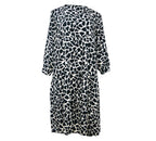Vestido 3/4  holgado estampado. MOD. BVS-012