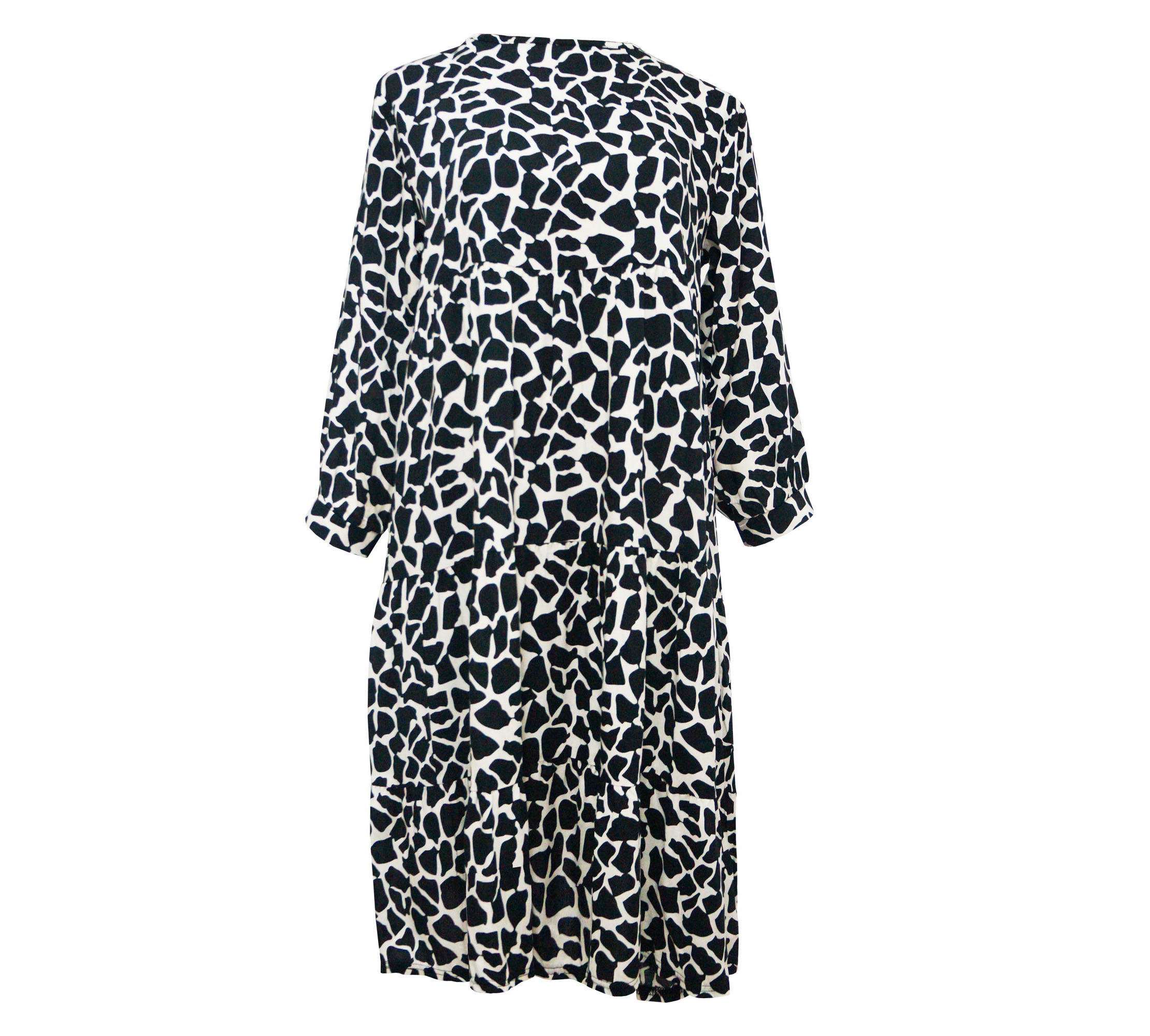 Vestido 3/4  holgado estampado. MOD. BVS-012