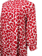 Vestido 3/4  holgado estampado. MOD. BVS-012