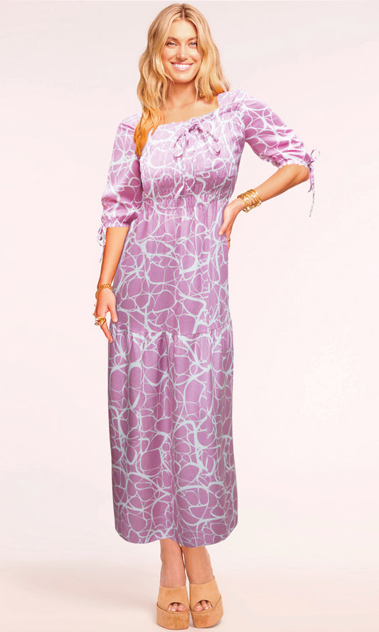 Vestido largo estampado. MOD. BVS-016