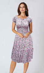 Vestido corto estampado. MOD. BVW-069