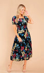 Vestido 3/4 estampado. MOD. BVW-072