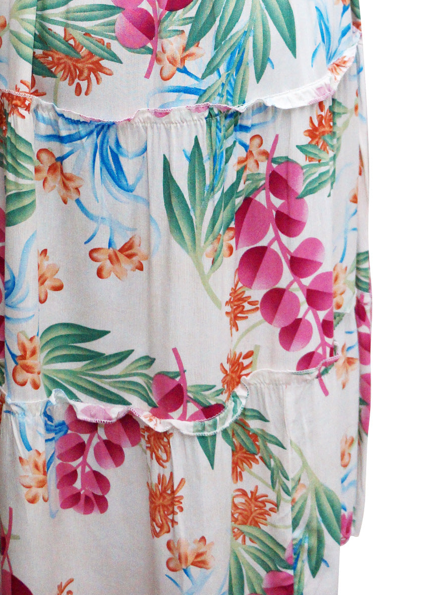 Vestido 3/4 estampado. MOD. BVW-072