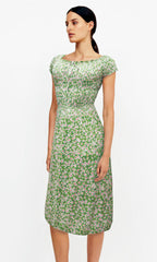 Vestido 3/4 estampado. MOD. BVW-087