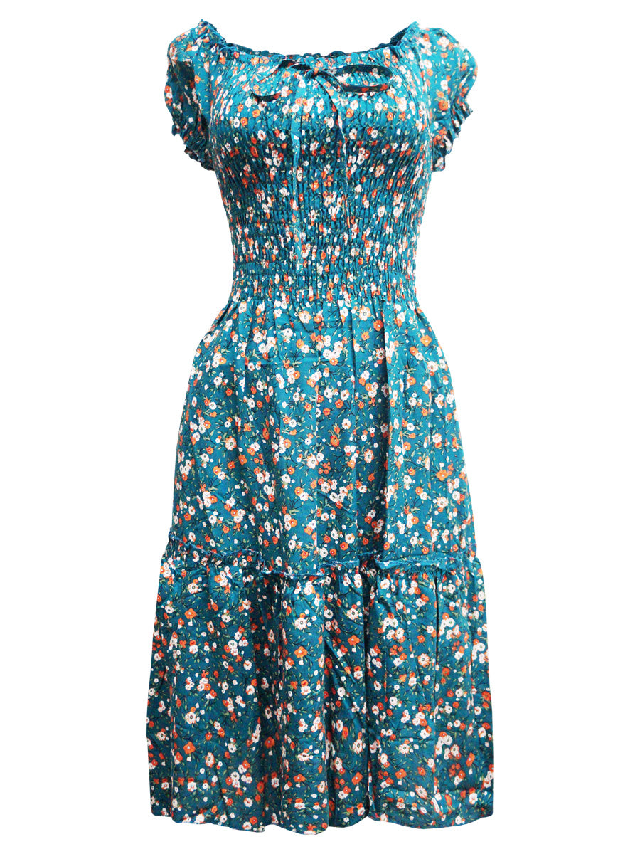 Vestido corto estampado. MOD. BVW-069