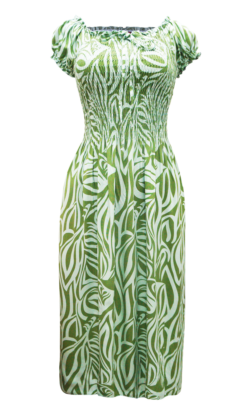 Vestido 3/4 estampado. MOD. BVW-082