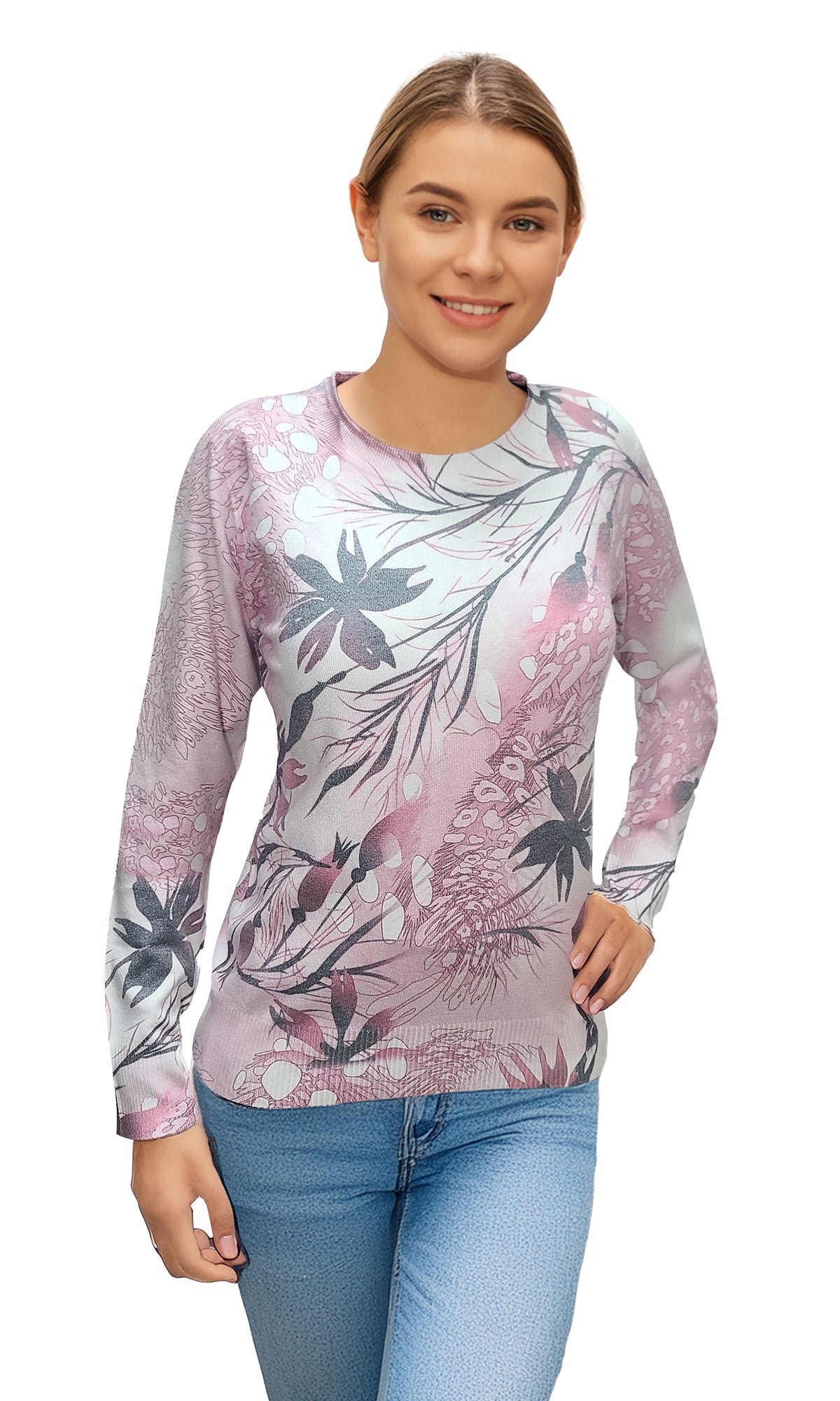 Suéter estampado. MOD. BWQP-081.