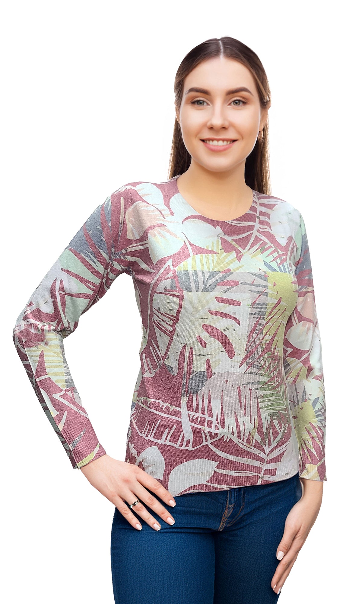 Suéter con estampado. MOD. BWQP-085.